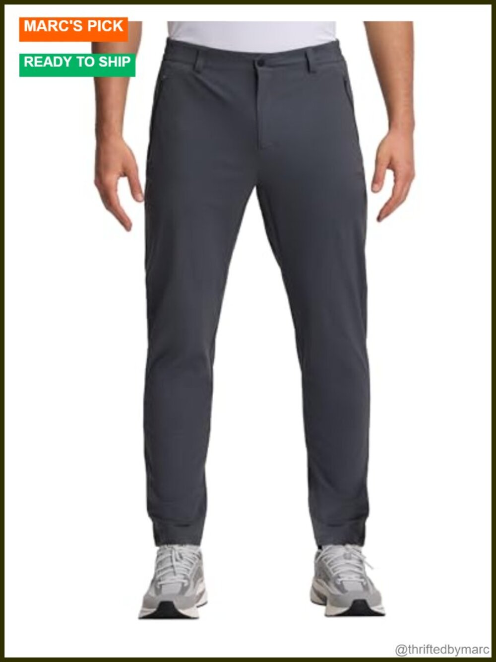 Men's UPF 50+ Golf Pants Lightweight Stretch Hiking Travel